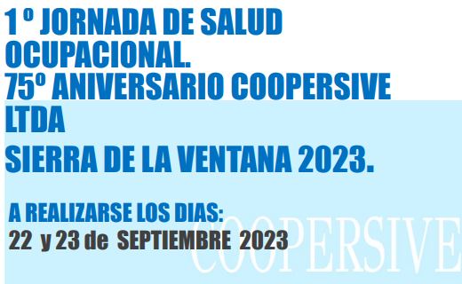1 º Jornada de Salud Ocupacional – Sierra de la Ventana 2023