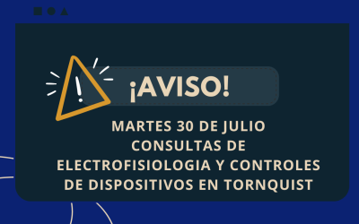 Martes 30 de julio. Consultas de electrofisiología y controles de dispositivos